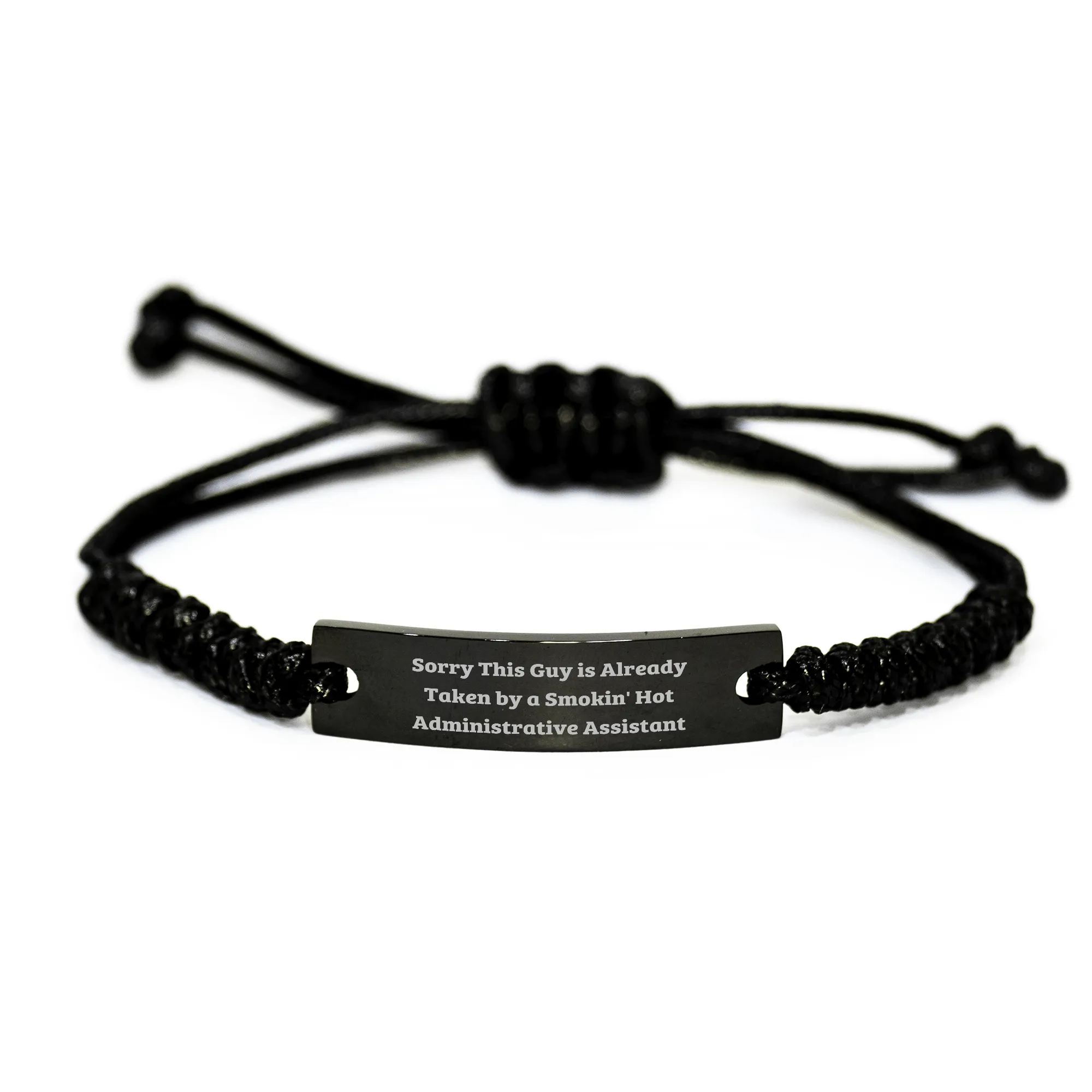 Gifts from Friends, Funny Administrative Assistant Rope Bracelet, Inspirational Quote for Dad's Special Day, Gifts for Him, Father's Day Unique Gifts for Administrative Assistant