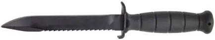 Glock Field Knife Fixed Blade Black Plain Root Saw 6.5" Polymer