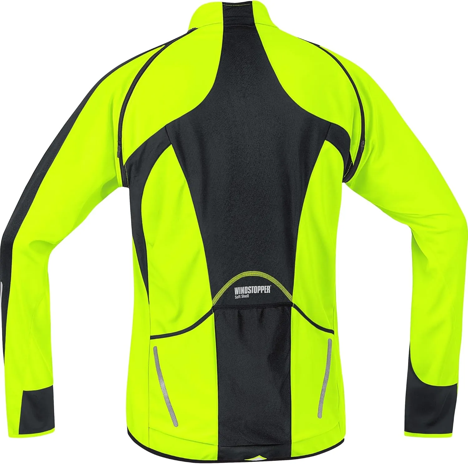 GORE BIKE WEAR Men´s Phantom 2.0 Windstopper Soft Shell Jacket, JWPHAS, White/Blaze Orange, L