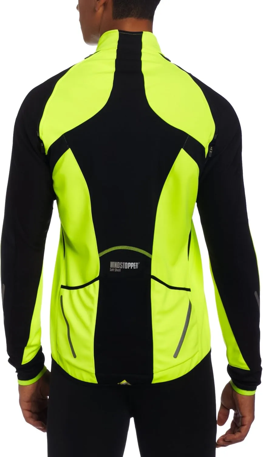 GORE BIKE WEAR Men´s Phantom 2.0 Windstopper Soft Shell Jacket, JWPHAS, White/Blaze Orange, L