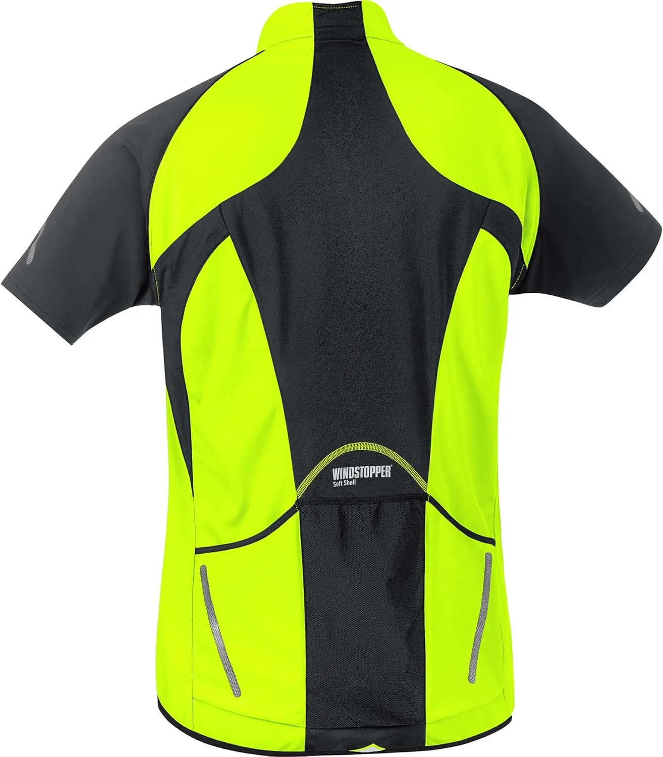 GORE BIKE WEAR Men´s Phantom 2.0 Windstopper Soft Shell Jacket, JWPHAS, White/Blaze Orange, L