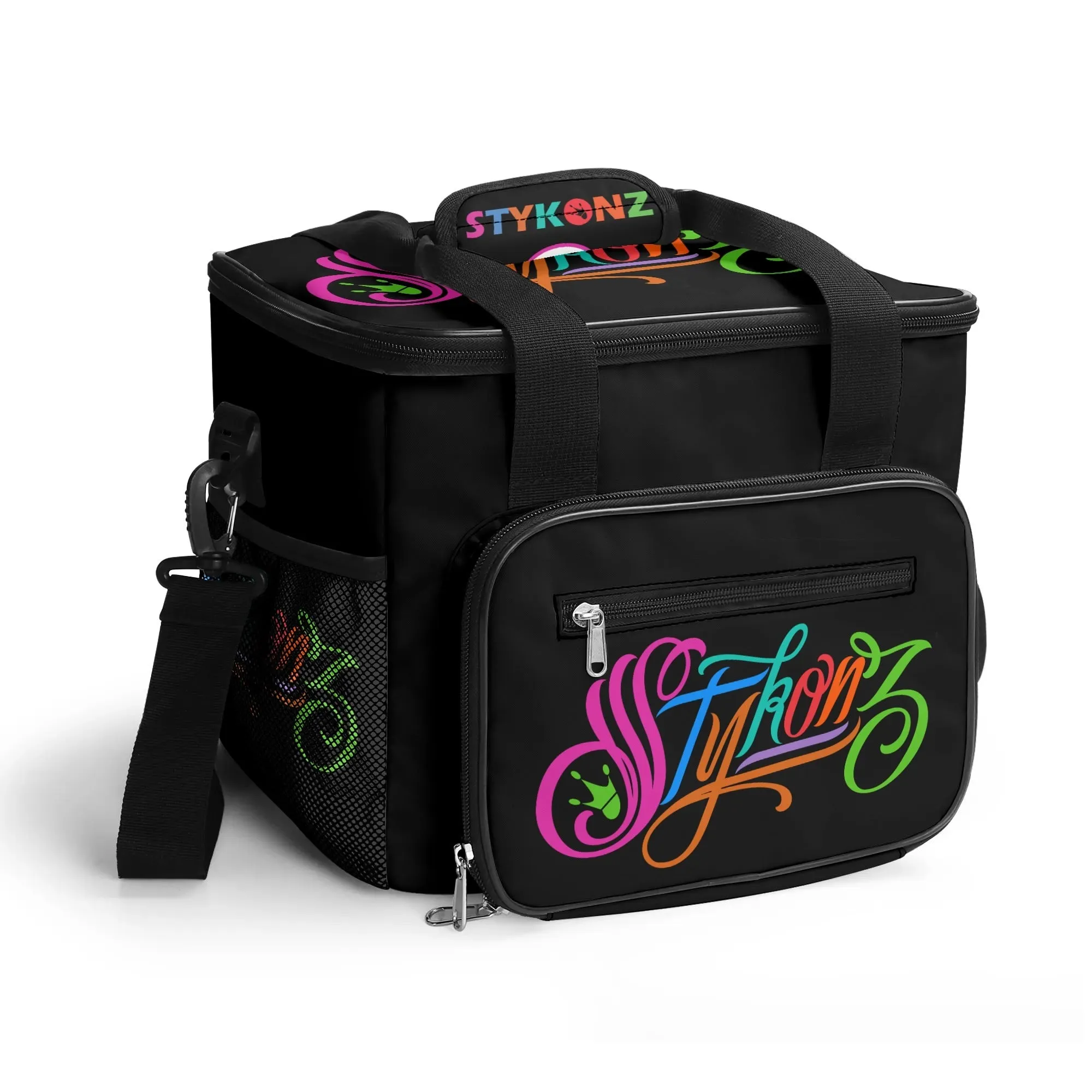 Graffiti Lunch Bag Picnic Bag feat Candy Scriptkonz on Black