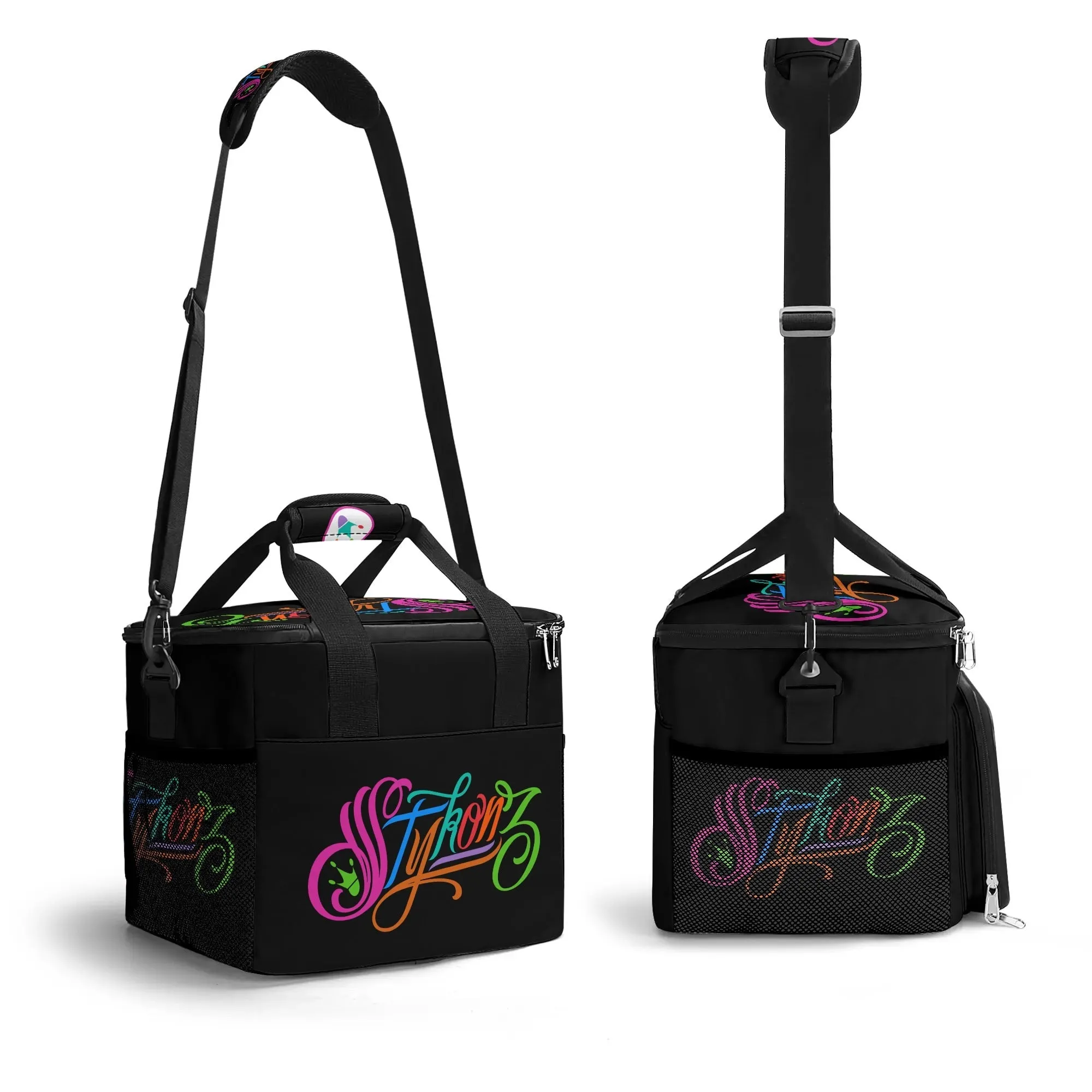 Graffiti Lunch Bag Picnic Bag feat Candy Scriptkonz on Black