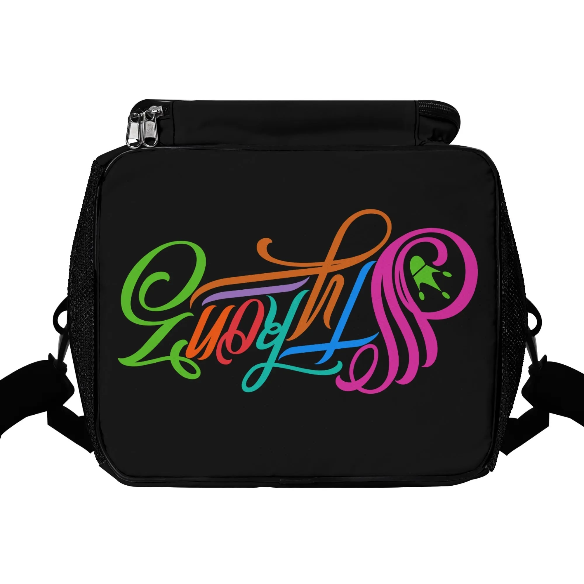 Graffiti Lunch Bag Picnic Bag feat Candy Scriptkonz on Black