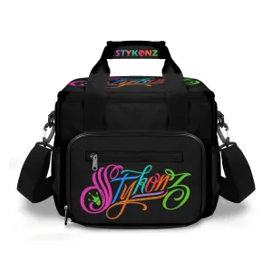 Graffiti Lunch Bag Picnic Bag feat Candy Scriptkonz on Black