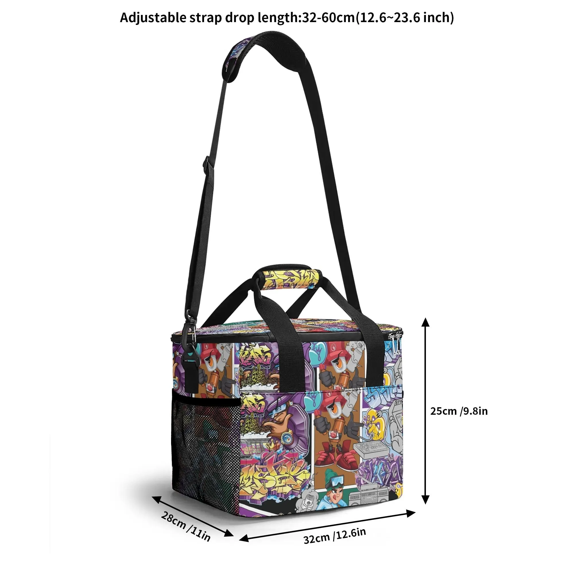 Graffiti Lunch Bag Picnic Bag feat Comic Stykonz