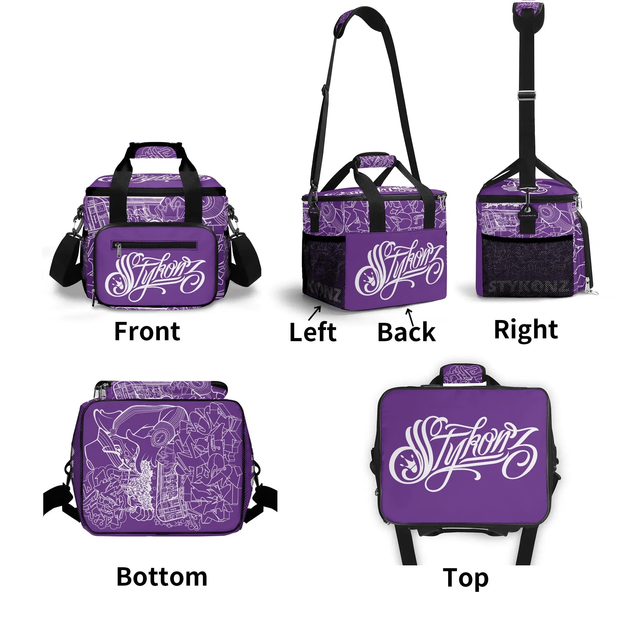 Graffiti Lunch Bag Picnic Bag feat Purpz Stykonz The Train Master