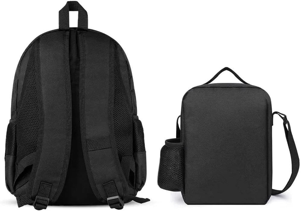 Green Grass Lightweight Pocket Backpack Crossbody Lunch Bag Set Unisex
