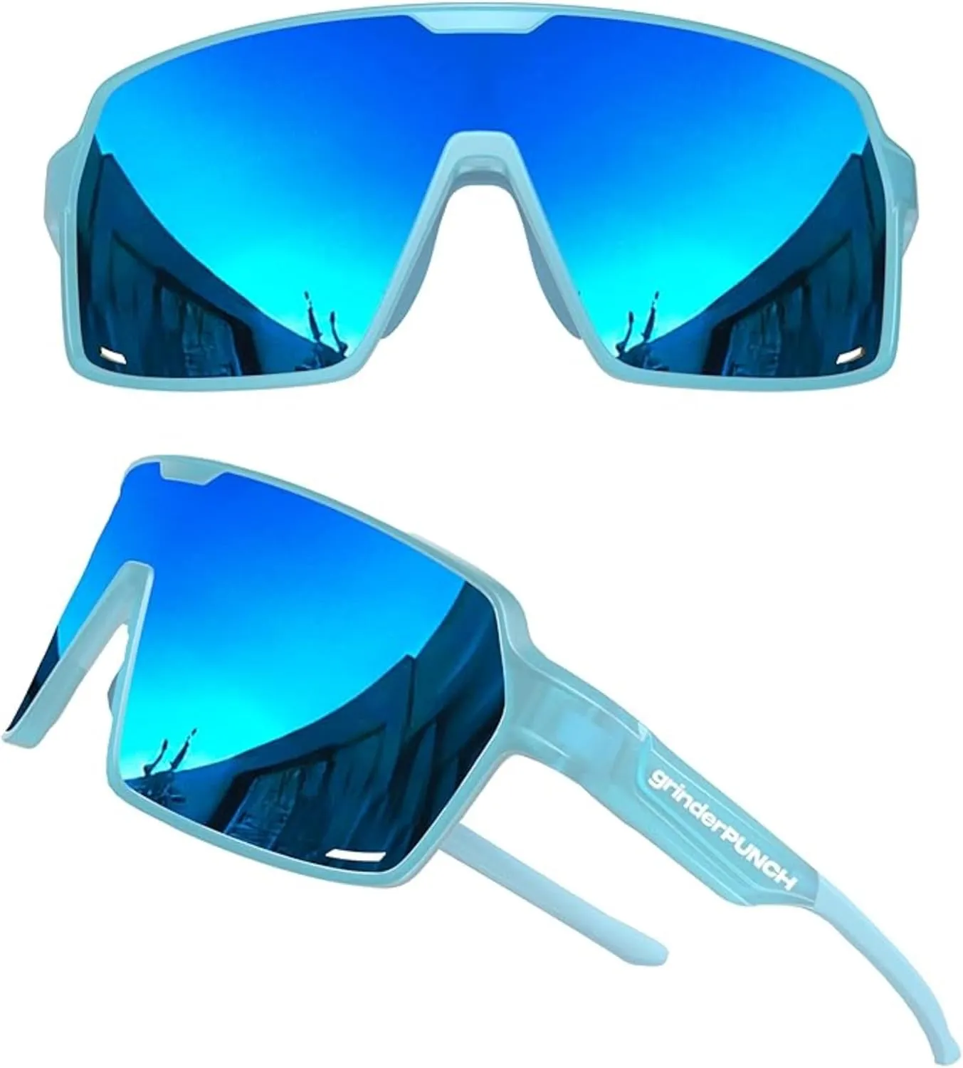 grinderPUNCH Baseball, Pickleball, Running, Hiking & Cycling Polarized Sport Sunglasses for Men & Women with UV Protection