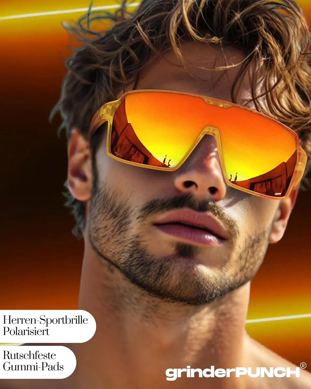 grinderPUNCH Baseball, Pickleball, Running, Hiking & Cycling Polarized Sport Sunglasses for Men & Women with UV Protection
