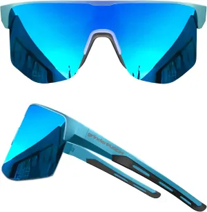 grinderPUNCH UV 400 Sports Sunglasses Cycling Glasses, Biking Goggles Running Hiking Golf Fishing Driving For Men and Women