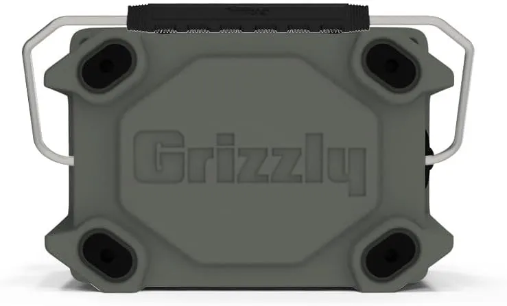 Grizzly 20 Cooler | 20 qt Ice Chest Durable Rotomolded Insulated | Made in USA | Warranty for Life | For Beach Boat Camping Fishing Hunting | G20