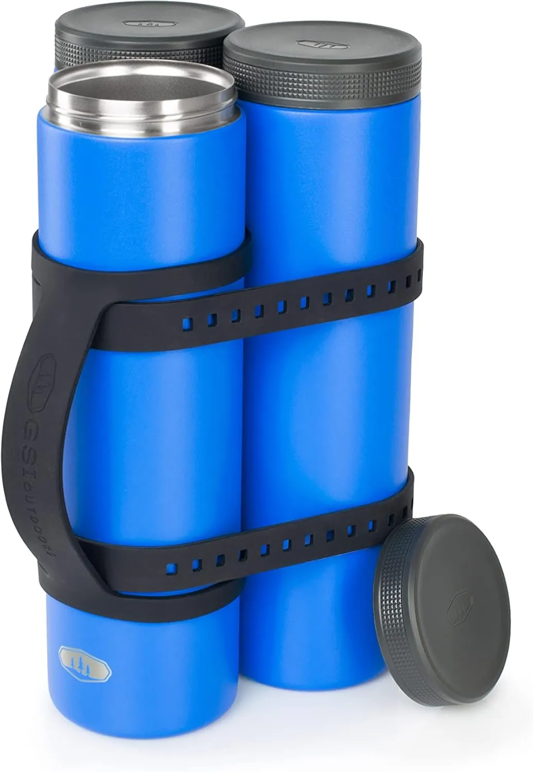 GSI Outdoors 2 Can Cooler, Double Insulated Tube I Fits 2 x 12 oz. Beer & Soda Cans for Travel