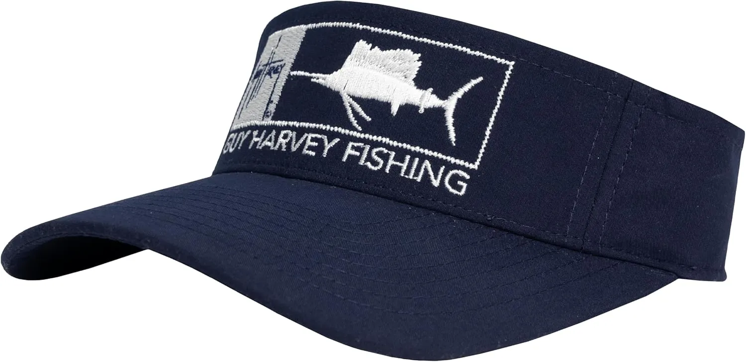 Guy Harvey Men’s Embroidered Sail Performance Visor