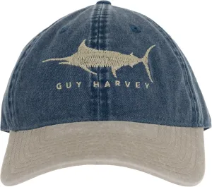 Guy Harvey Mens Solid Relaxed Hat with Patch