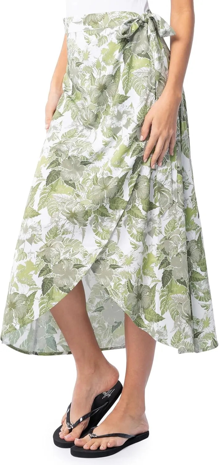 Guy Harvey Women's High Low Wrap Skirt
