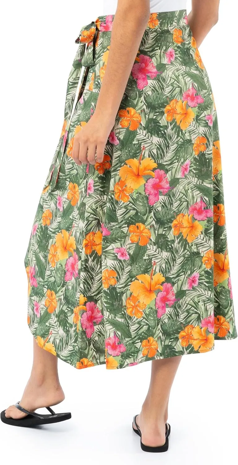 Guy Harvey Women's High Low Wrap Skirt