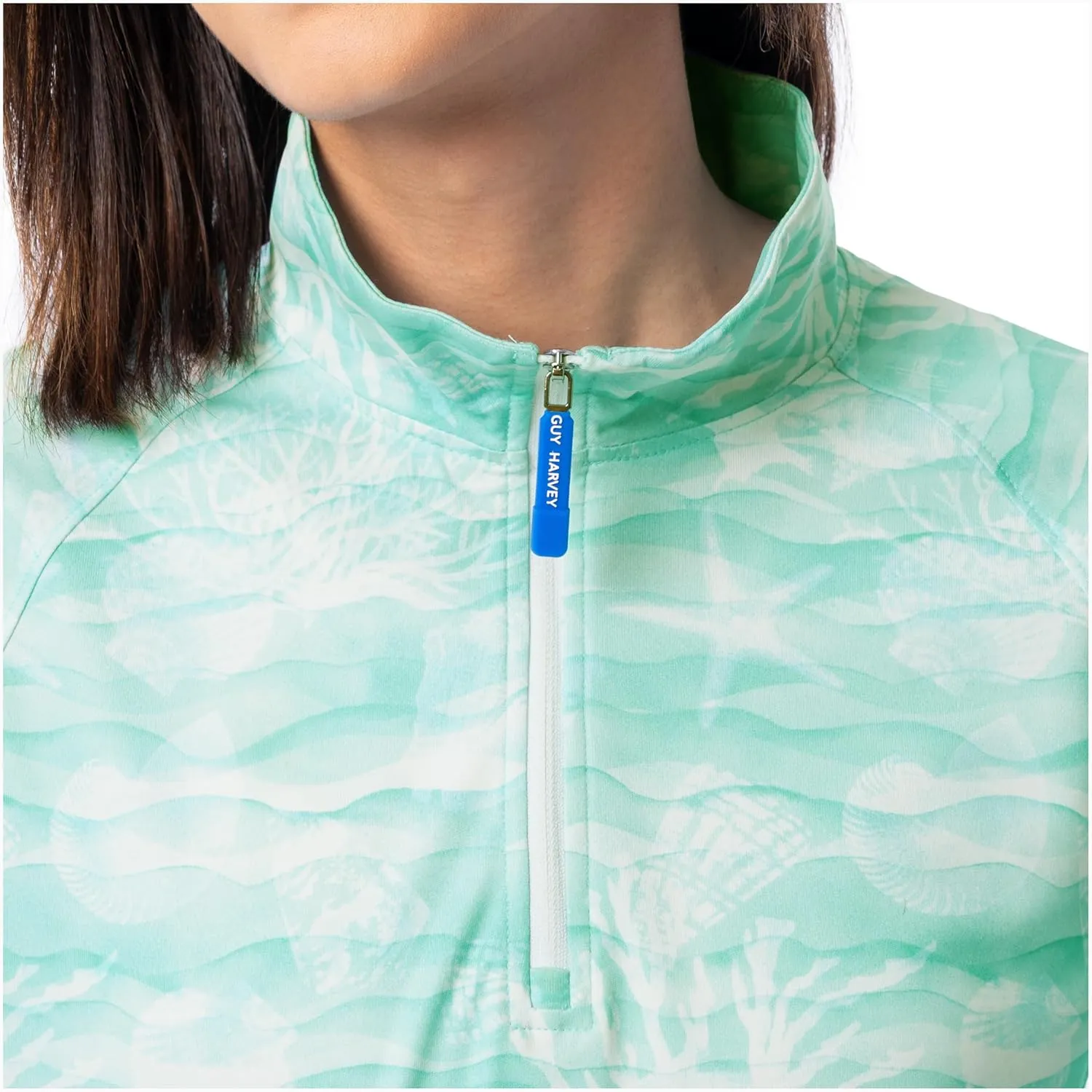 Guy Harvey Women's Performance Quarter Zip Pullover