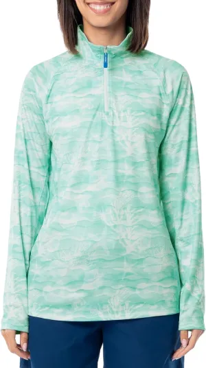 Guy Harvey Women's Performance Quarter Zip Pullover