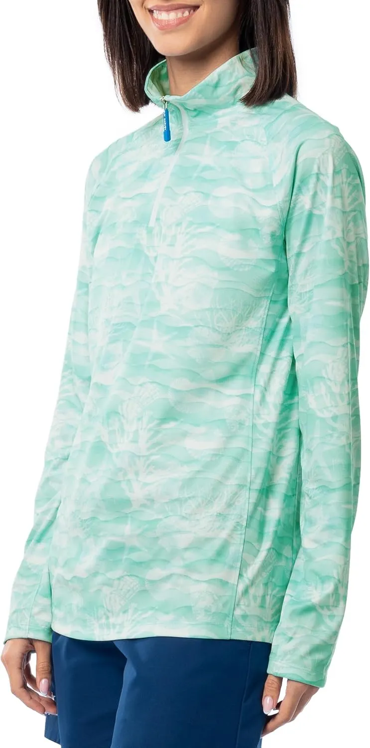 Guy Harvey Women's Performance Quarter Zip Pullover