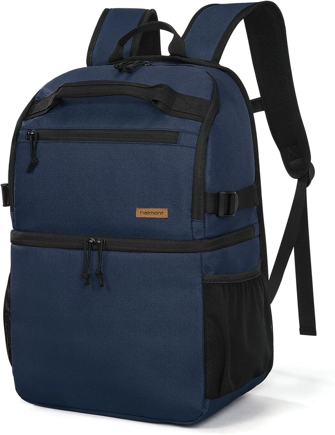 Haimont Cooler Backpack Insulated Double Deck for Men Women, 30 Cans Lunch Backpack Leakproof for Hiking Beach Travel Work