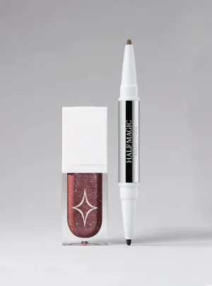 Half Magic Magic Drip Liptrik Kit CHAOS PRONE - Magic Drip Glitter Lip Gloss in Chaos Prone & Sculptitude Lip Liner in Badassery Parade