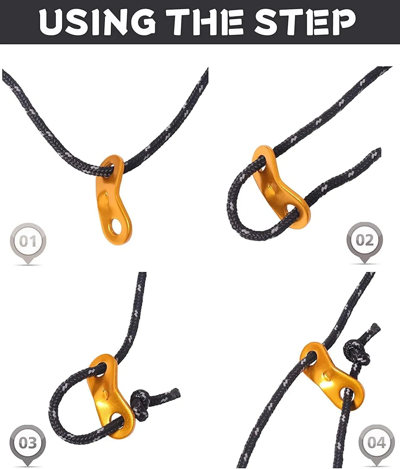 heavy duty reflective camping rope 6 pack 5mm nylon lines