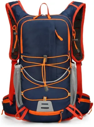 Hiking Backpack Outdoor Sports Daypack Large Capacity Lightweight Water Resistant Wearproof Cycling Travel Bag Trekking Use (Dark Blue)