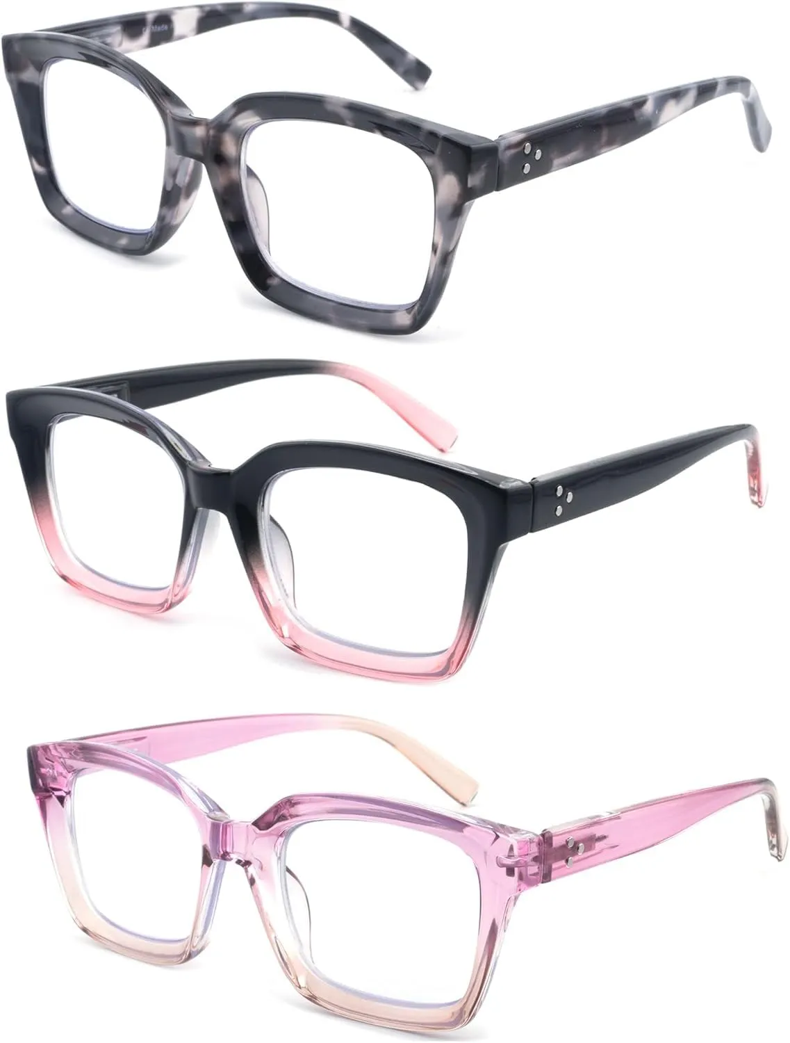 HIYANJN Bifocal Reading Glasses For Women Men Blue Light Computer Readers Clear Top Transition Ladies Eyewear 1.0