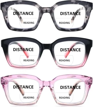 HIYANJN Bifocal Reading Glasses For Women Men Blue Light Computer Readers Clear Top Transition Ladies Eyewear 1.0