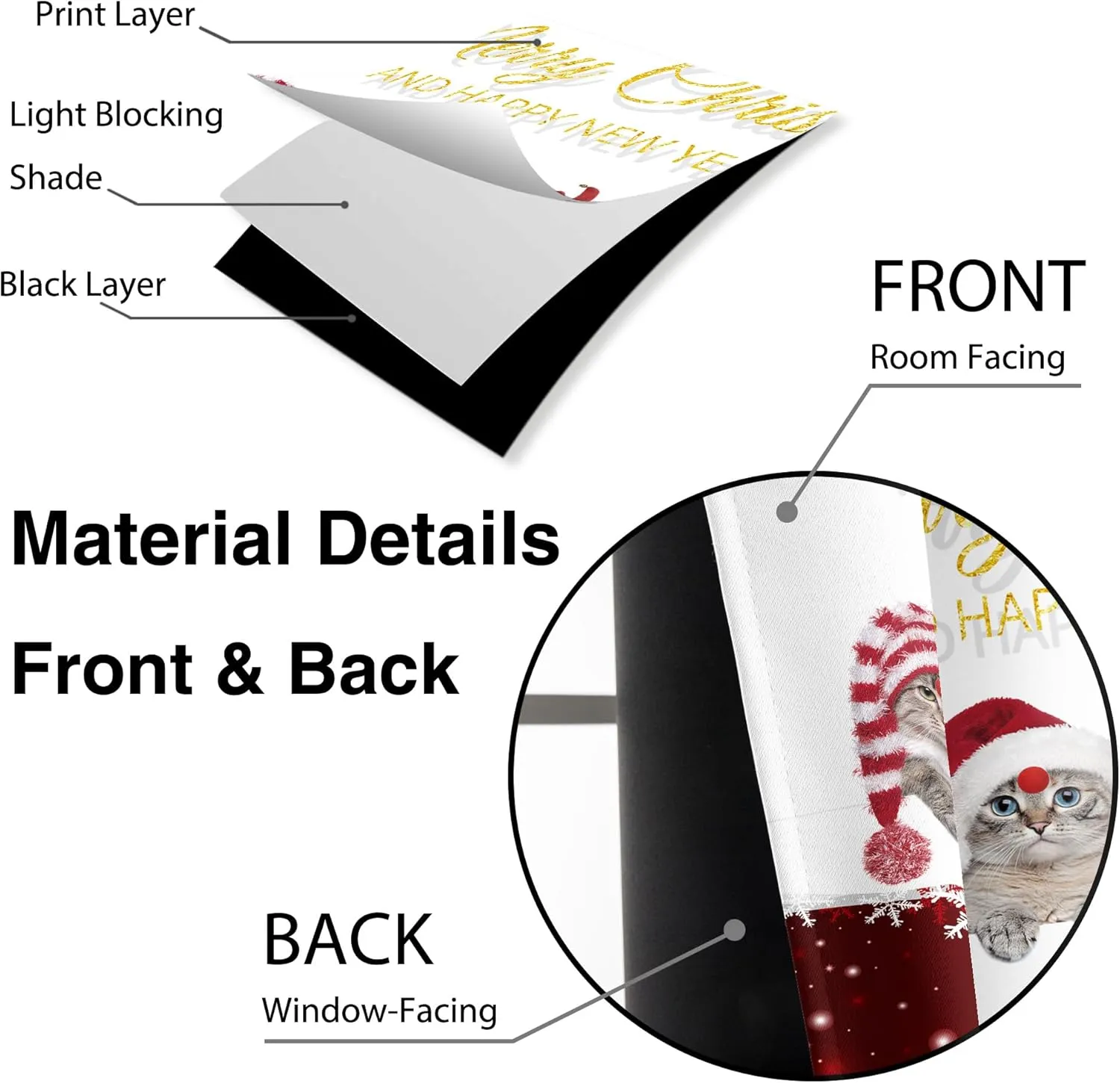 HMS Happy Memories Rod Pocket Door Curtains Thermal Insulated Room Darkening Curtains Blackout Floral Style Drapes Window Curtain 1 Panel for Living Room Bedroom Kitchen