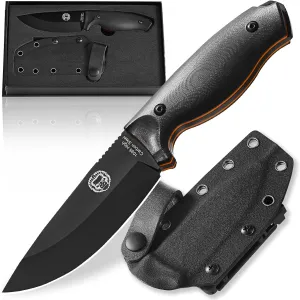 Holtzman's Gorilla Survival Naked Bloodline Full Tang Fixed Blade Survival Knife with Kydex Sheath - Durable and Versatile for Bushcraft, Camping, and Hiking