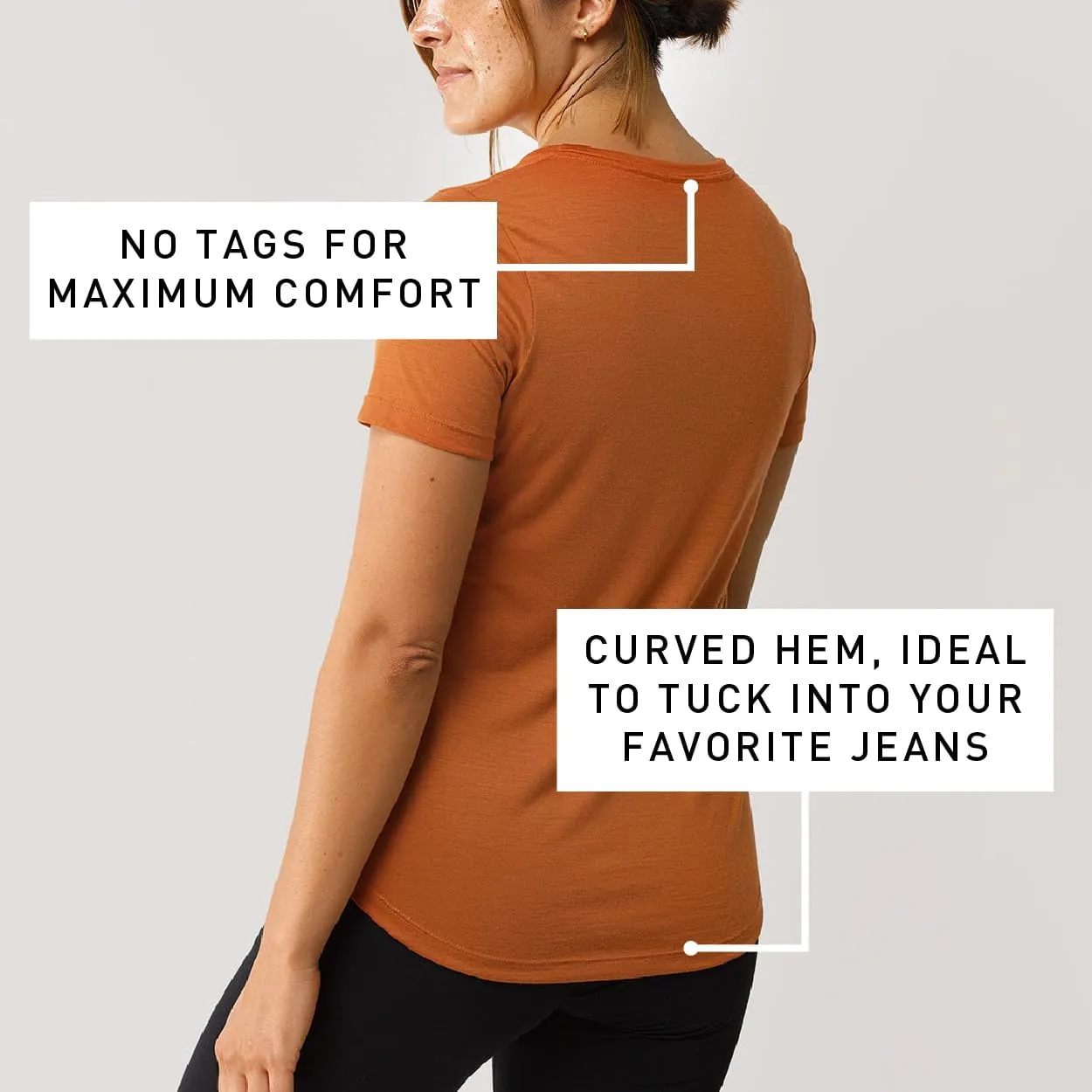 IBEX Merino Wool 24 Hour Short Sleeve Low Crew for Women | Lightweight & Breathable Solid Crew Neck Women's Top