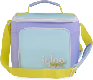 Igloo Retro 90s Lunch Coolers, Insulated Lunch Bag, Square Lunch Box Cooler with Front Pocket & Adjustable Strap