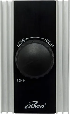 iLIVING ILG8SFSC Solid State Variable Adjustable Precision Fan Speed Controller 120V 8A , Black