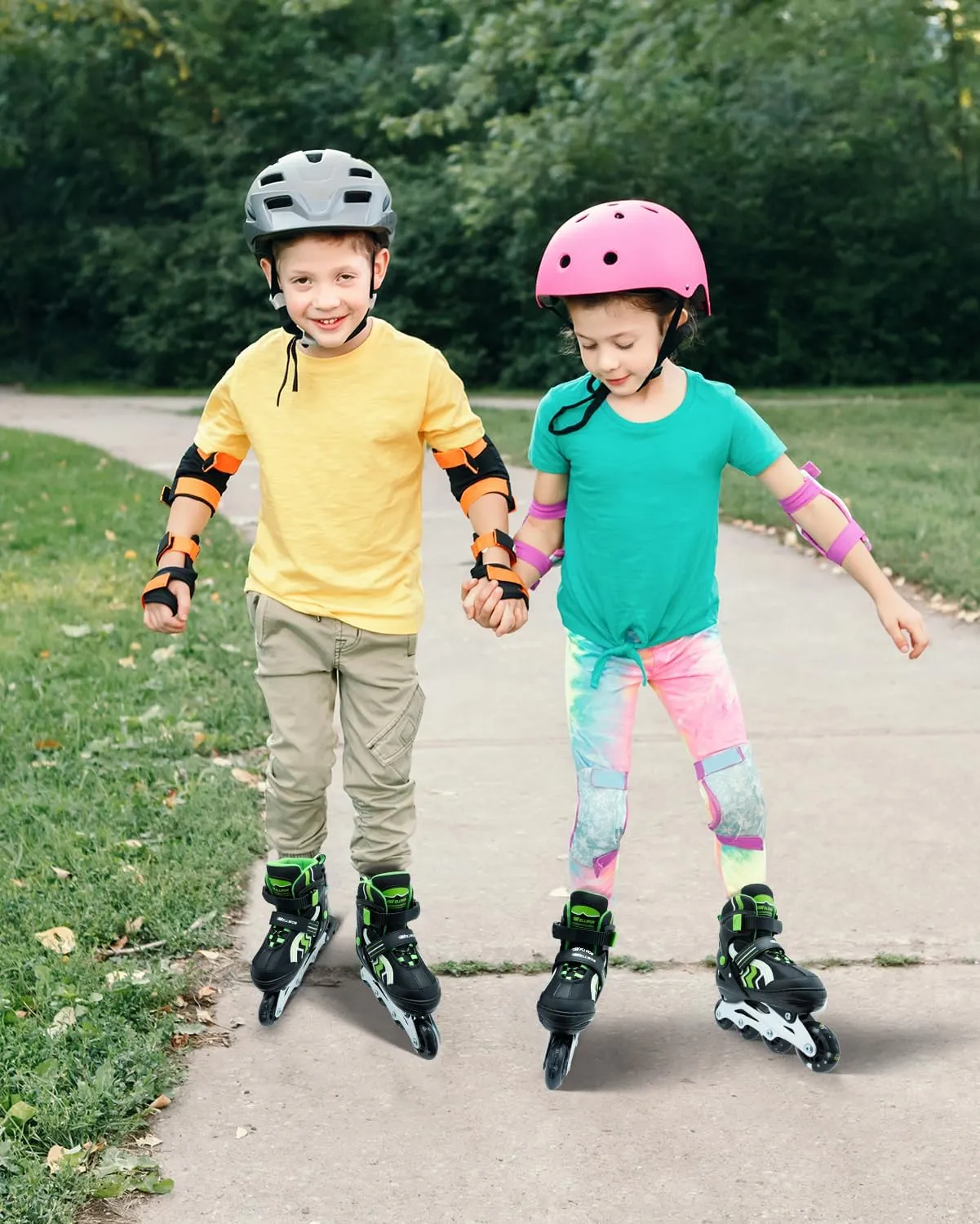 Inline Skates for Boys Girls, Adjustable Kids Roller Skates for Beginner