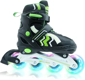 Inline Skates for Boys Girls, Adjustable Kids Roller Skates for Beginner