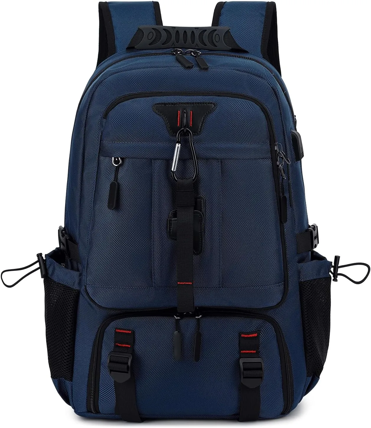 INSAVANT Travel Backpack for Mens 18.3 Inch with Laptop Sleeve and Shoe Compartment, Computer Backpacks with USB Charging Port, Durable Hiking Work Business Daypack for Women(Dark Blue)