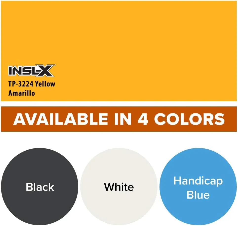 INSL-X TP322409A-01 Acrylic Latex Traffic Paint, 1 Gallon, Yellow
