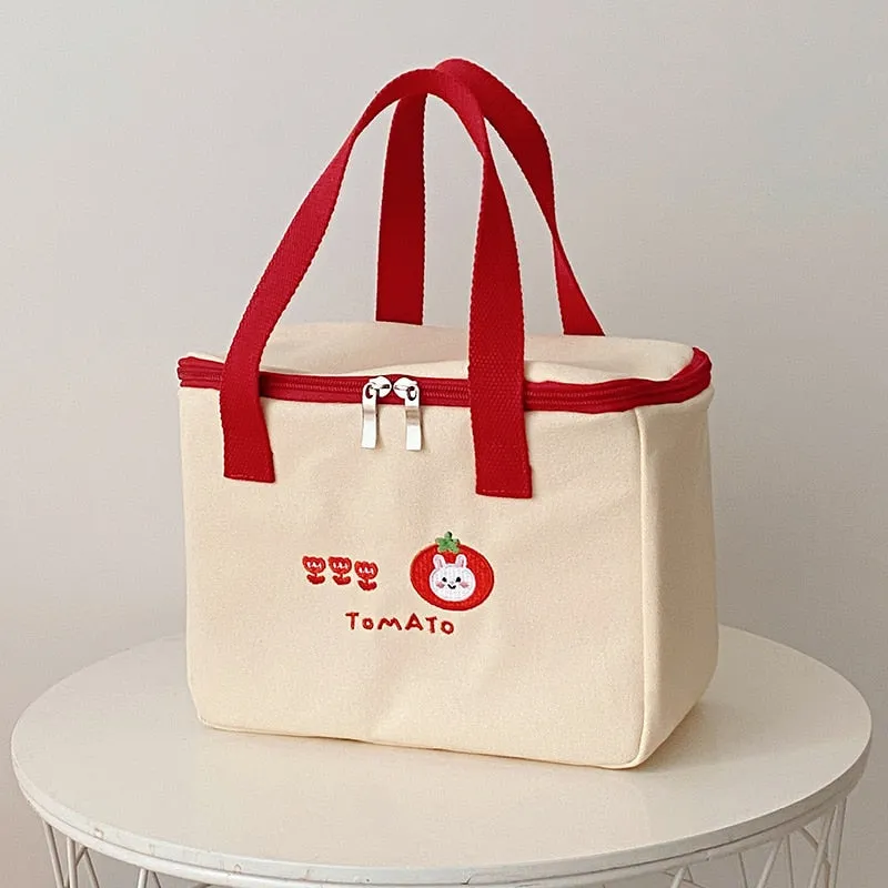 Insulated Canvas Cooler Handbag