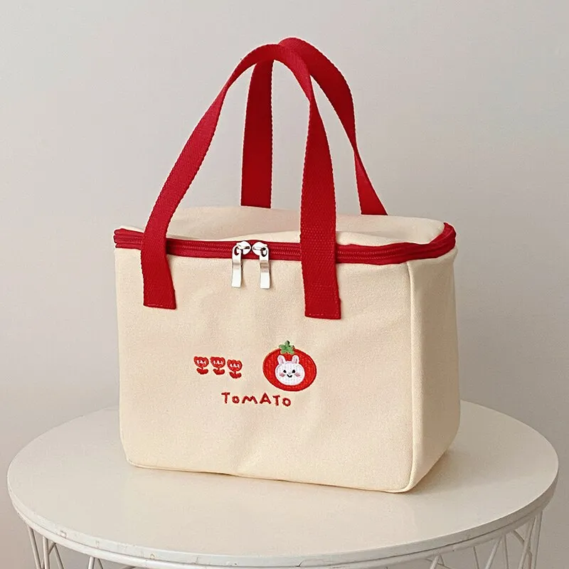 Insulated Canvas Cooler Handbag