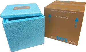 Insulated Cold Shipping Box with Foam Cooler, Reusable, Recyclable, and Multi-Purpose, EPE USA theBOXcold
