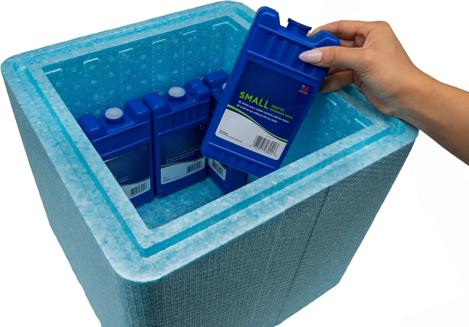 Insulated Cold Shipping Box with Foam Cooler, Reusable, Recyclable, and Multi-Purpose, EPE USA theBOXcold