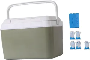 Insulated Cooler Box Cold/Heat Preservation Cooler Portable Car Refrigerator Ice Chest for Camping Party Fishing Picnic Beach