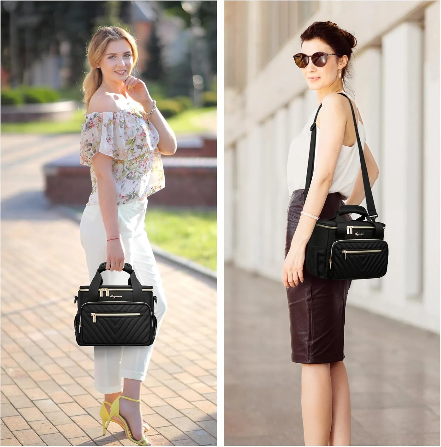 Insulated Lunch Bag Women,Girls Large Lunch Box Leakproof Lunch Tote Reusable Cooler Bag for Adult Work Picnic Hiking Beach