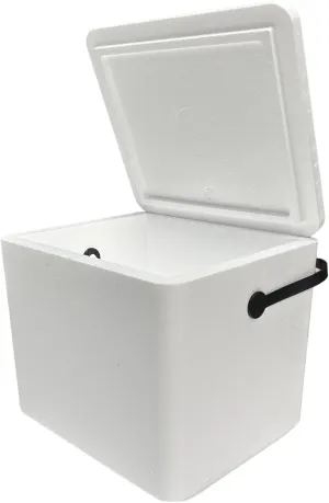 Insulated Styrofoam Cooler, 22 qt Capacity, with Carrying Handle