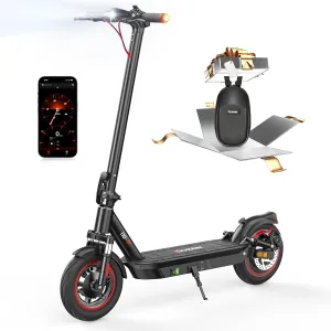 iScooter Electric Scooter for Adults, 50/28 Miles Long Range, 28/25 Mph Speed, 750W/650W Powerful Motor, Foldable Dual Suspension Commuting E Scooter with APP & Turn Signals & Storage Bag