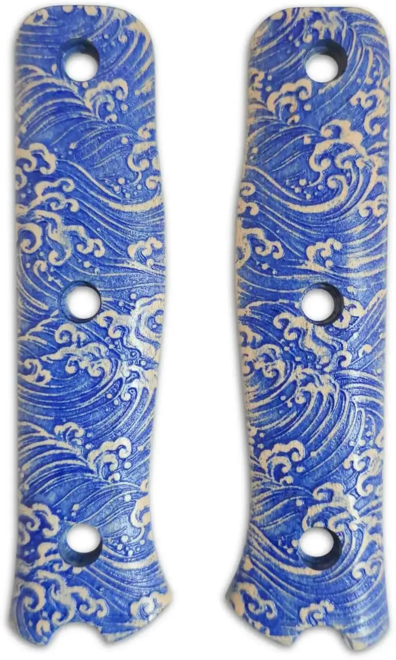 Japan Wave Scales - Fällkniven S1X Knife by Svechnikov Workshop