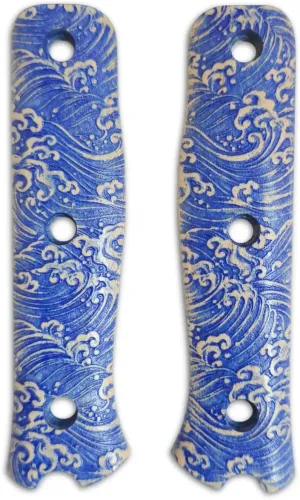 Japan Wave Scales - Fällkniven S1X Knife by Svechnikov Workshop