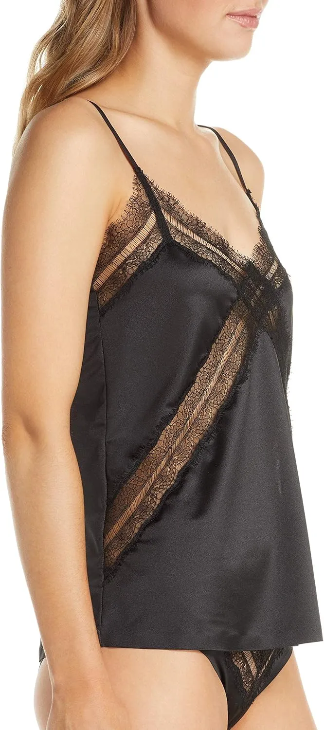 Jason Wu Stretch Satin Eyelash Lace Cami